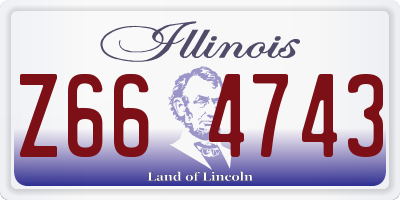 IL license plate Z664743