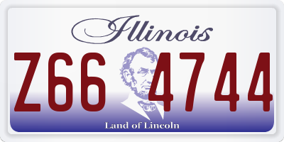 IL license plate Z664744