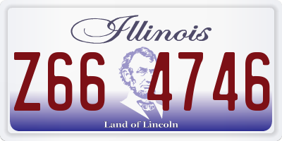 IL license plate Z664746