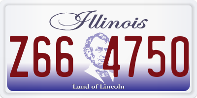 IL license plate Z664750