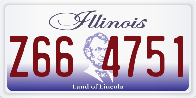IL license plate Z664751
