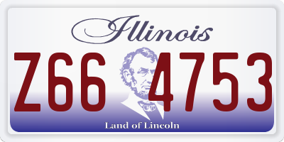 IL license plate Z664753