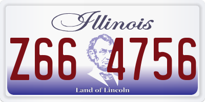 IL license plate Z664756