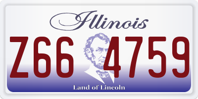 IL license plate Z664759