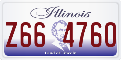 IL license plate Z664760