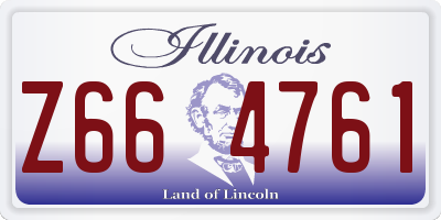 IL license plate Z664761