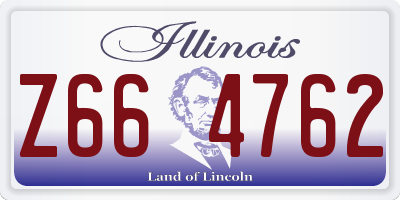 IL license plate Z664762