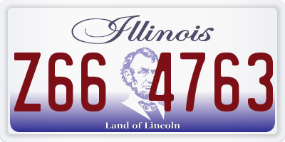IL license plate Z664763