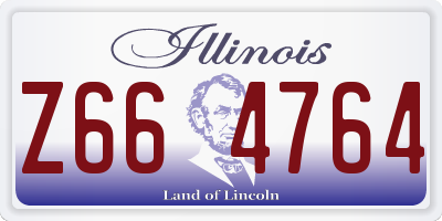 IL license plate Z664764