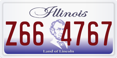 IL license plate Z664767
