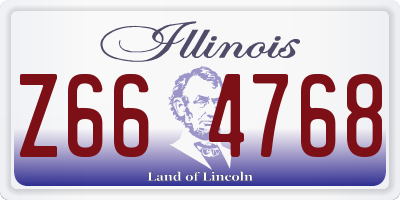 IL license plate Z664768