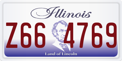 IL license plate Z664769