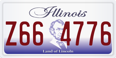 IL license plate Z664776