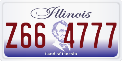 IL license plate Z664777