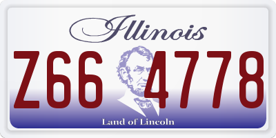 IL license plate Z664778