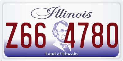IL license plate Z664780
