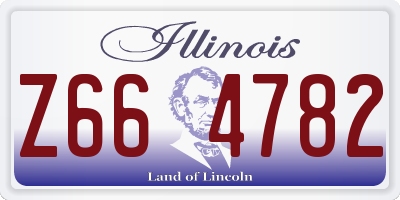 IL license plate Z664782