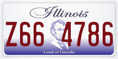 IL license plate Z664786