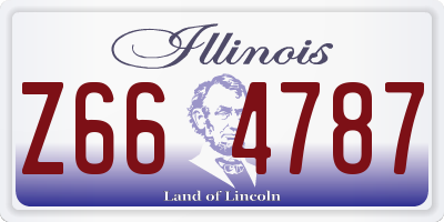 IL license plate Z664787