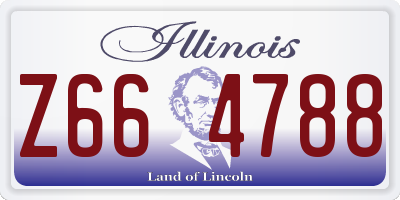 IL license plate Z664788