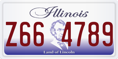 IL license plate Z664789