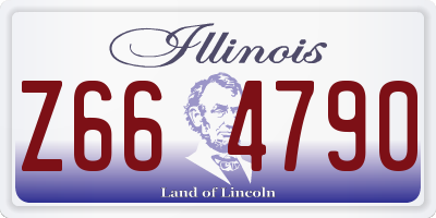 IL license plate Z664790