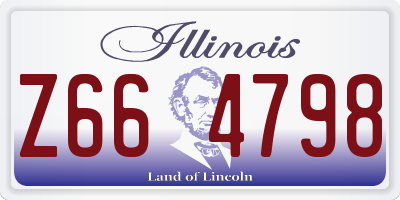 IL license plate Z664798