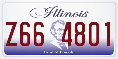 IL license plate Z664801
