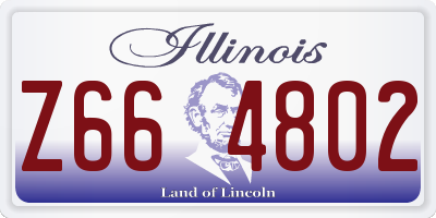 IL license plate Z664802