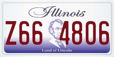 IL license plate Z664806