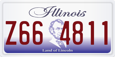 IL license plate Z664811