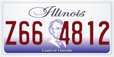 IL license plate Z664812