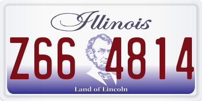 IL license plate Z664814