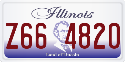 IL license plate Z664820