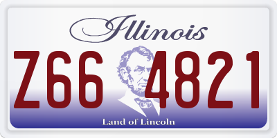 IL license plate Z664821