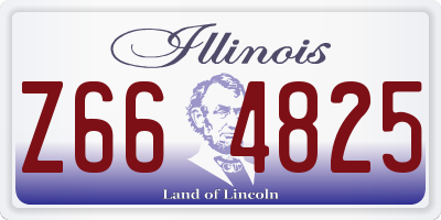 IL license plate Z664825