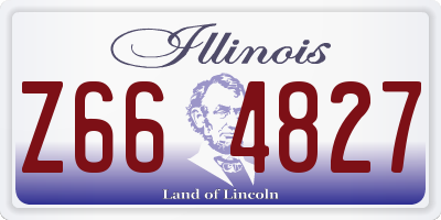 IL license plate Z664827