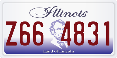 IL license plate Z664831