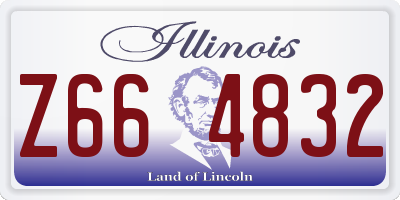 IL license plate Z664832
