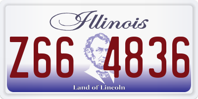 IL license plate Z664836