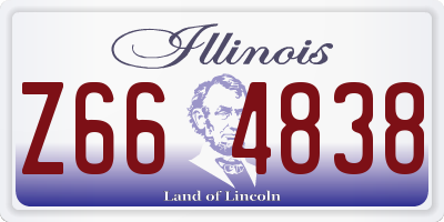 IL license plate Z664838