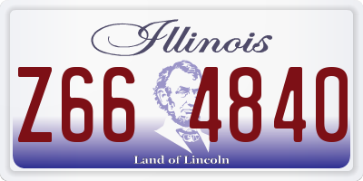 IL license plate Z664840