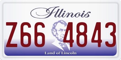 IL license plate Z664843