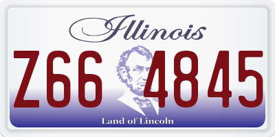 IL license plate Z664845