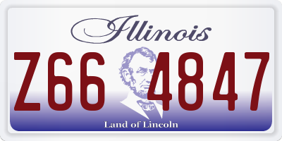 IL license plate Z664847