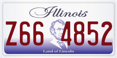 IL license plate Z664852