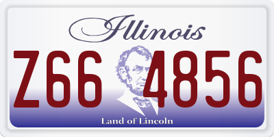 IL license plate Z664856