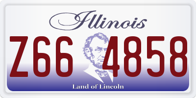 IL license plate Z664858