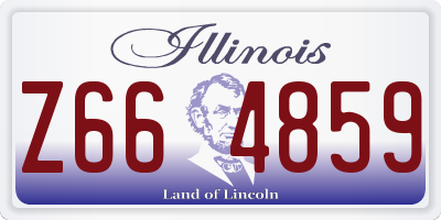 IL license plate Z664859