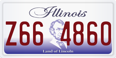 IL license plate Z664860